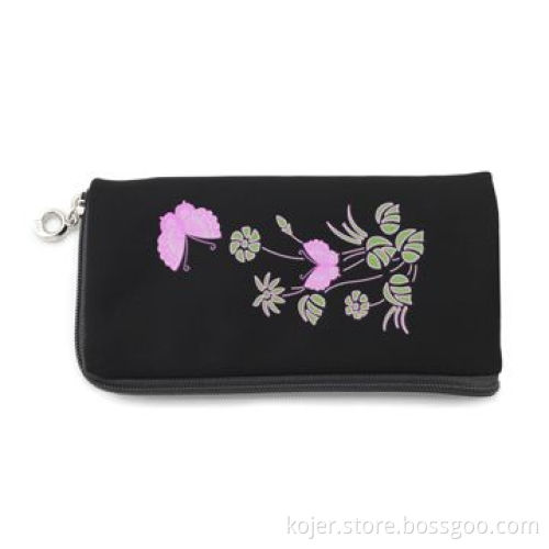 Mobile Phone Pouch, Made of Velvet, with Zipper Slider and Lanyard, Ideal for Apple's iPhone 4
